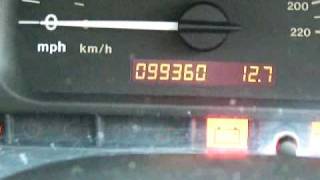 Vectra ECU Warning Light
