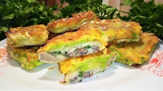 Конвертики из Капусты с Грибами или Что Приготовить из Молодой Капусты. Cabbage envelopes.