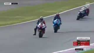 Crash Vinales vs Franco Morbidelli #francomorbidelli #motogp #maverickvinales #argentinagp