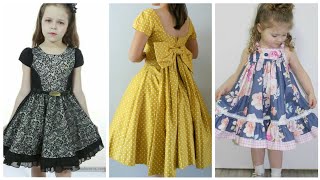 Simple Casual Cotton Baby Frocks Latest Designs