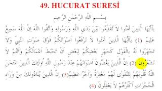 49. Hucurat Suresi - Kelime Meali / Şaban Piriş