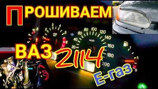 Чип-тюнинг ВАЗ 2114 2012 гв. с электронным газом.  Прошиваем M 7.4  динамичной прошивкой евро-2.