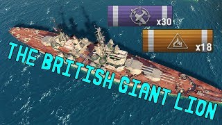 The British Giant Lion - 228k Dmg || World of Warships