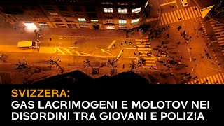 Svizzera: gas lacrimogeni e molotov nei disordini tra giovani e polizia