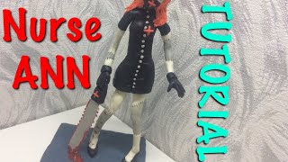 THE NURSE ANN from clay/ Медсестра Энн крипипаста из пластилина Видео Лепка Без Комментариев