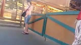 Sexy girls smoking  street  alone