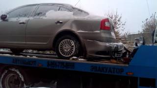 Шкода октавия Octavia А5 удар в лоб на 60 км/ч