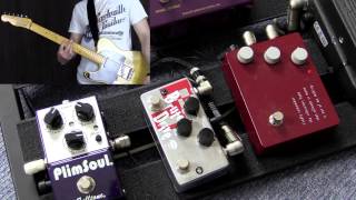 Klon KTR vs EWS Brute Drive vs Fulltone Plimsoul