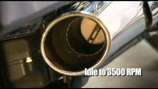Harley Exhaust Video. Performance 2 into 1 pipe
