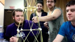 Spaghetti and Marshmallow tower- team awesome