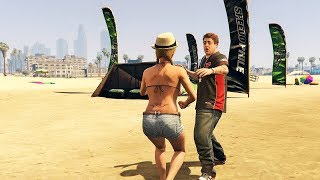 GTA 5 - Tracey Walked in on Jimmy J**KING OFF (Sexy CUTSCENE)