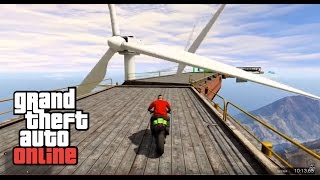ОДИНОКИЙ СКИЛЛ ТЕСТ С НЛО И ВЕТРЯКАМИ НА МОТОЦИКЛЕ В GTA 5 ONLINE