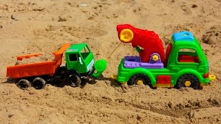 Машинки мультфильм - Мир машинок - 109 серия:  Самосвал, трактор. Развивающий мультик для детей.