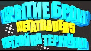 ? Настройка терминала МТ5 | Algorithmic Trading