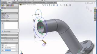 Solidworks ile flanşlı dirsek çizimi-2