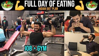 MUSCLE BUILDING Diet Plan | INDIAN MEALS | Job + Gym |
