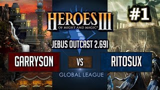 Герои 3 HotA Jebus Outcast Global League: Garryson vs Ritosux - Bo2 Игра #1