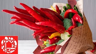 Самый необычный подарок своими руками! ?️?️?️ Съедобный букет из острого перца