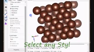 Vesta:Crystal Structure of Diamond