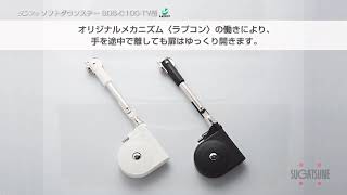 LAMP ソフトダウンステー SDS-C100-TV型［スガツネ工業］