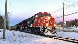 BRAND NEW! Brand Spanking New ET44AC's Pull CN 406 Westbound at Kpark Crossing!