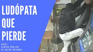 LUDOPATA QUE PIERDE TODO SU DINERO Y SE DESQUITA CON LA MAQUINA TRAGAMONEDAS