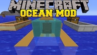 Minecraft: OCEAN MOD (FAST BOATS, SUBMARINES, AND UNDERWATER VILLAGES!) Mod Showcase