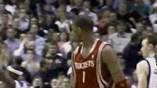 McGrady hits the game-winning jumper vs Mavericks