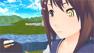[MMD Vore] 郊外に現れた巨大娘 [Giantess]