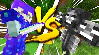 Minecraft: MY GIRLFRIEND IN FULL ULTIMATE ARMOR VS THE WITHER - WHO WINS?! - Crazie Craft Ep: 05