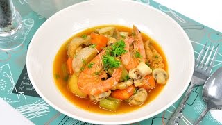 สตูว์ซีฟู้ดผักรวม Seafood Stew