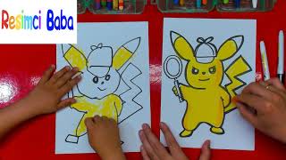 sevimli pikachu resmi nasıl yapılır/ how to draw pikachu