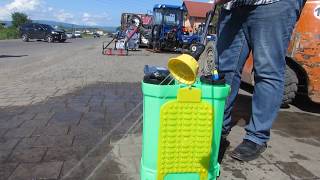 Опрыскиватель Zirka в работе