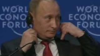 В.Путин.Ответил на вопросы в Давосе.28.01.09.Part 1