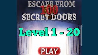 Escape From 100 Secret Doors Level 1 - 20 Walkthrough.