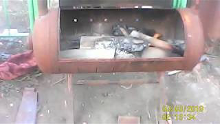 Мангал из газового баллона,своими руками