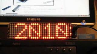 JY MCU 3208 Lattice Clock HT1632C Driver