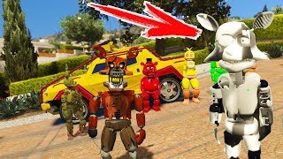 БЕЛЫЙ ФАНТОМ ФОКСИ - 5 ночей ФРЕДДИ ГТА 5 МОДЫ ФНАФ Анимация  ОБЗОР МОДА В GTA 5