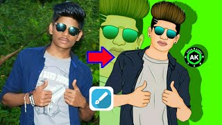 New Victor Art Editing Tutorial | Cartoon photo Editing Tutorial | Ak Edits | Design App | PicsArt