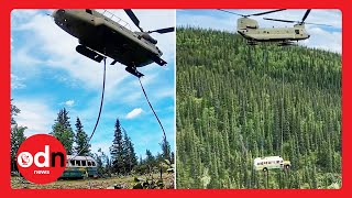 ‘Into the Wild’ Bus Airlifted from Alaska Wilderness Amid Safety Concerns