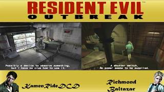 Resident Evil Outbreak Splitscreen Online | The Hive | Co-op 4 Player Walkthrough