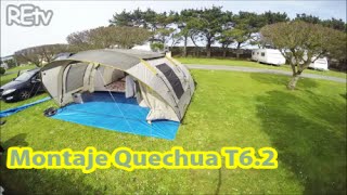Montaje tienda  Quechua T6.2 Timelapse 4K. Gopro Hero4