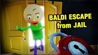BALDI ESCAPE from JAIL - Hello Baldi's Basics Mod