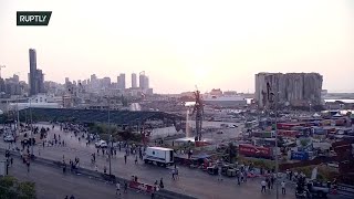 LIVE from Beirut port on anniversary of explosion