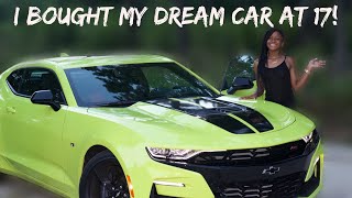 I BOUGHT MY DREAM CAR (2019 CAMARO 2SS) AT 17!  UPDATE + CAR TOUR