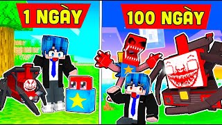 PHONG CẬN THỬ THÁCH 24 GIỜ NHẬN NUÔI EM BÉ CHOO CHOO CHARLES VÀ BOXY BOO TRONG MINECRAFT