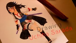 Uchiha Sarada - Boruto | Speed Drawing