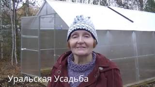 Отзыв о теплице "Дачник 3М цинк 20" и компании Уральская Усадьба, теплица 3х8 метров. 14.10.16.