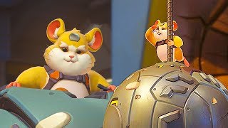 Wrecking Ball Gameplay & Best Moments Montage! (Overwatch New Hero)