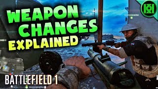 Battlefield 1: Weapon Changes Explained TTK 2.0 | North Sea January 2018 Patch (BF1 Gameplay)